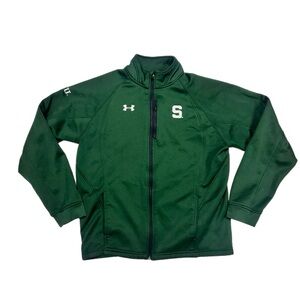 Under Armour- Men’s Michigan State Dark Green Athletic Jacket, large